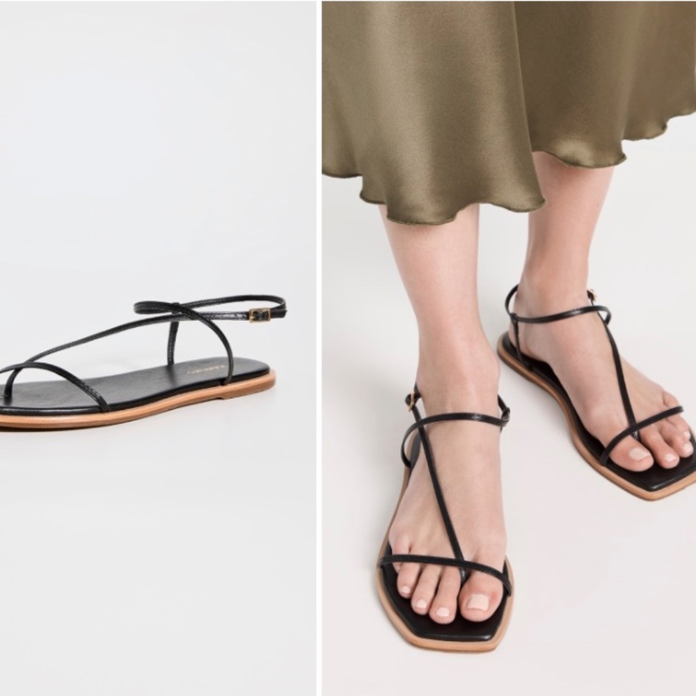 KAANAS Alayta Strappy Sandals – Size 8, Black, New Without Box - Picture 4 of 16